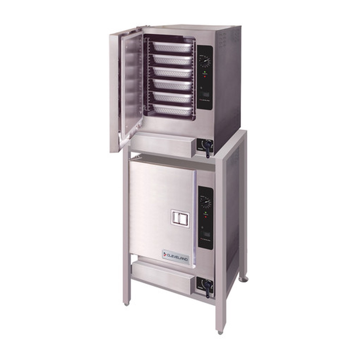 (2) 22CGT66.1 | 25' | Steamer, Convection, Gas, Boilerless, Floor Model