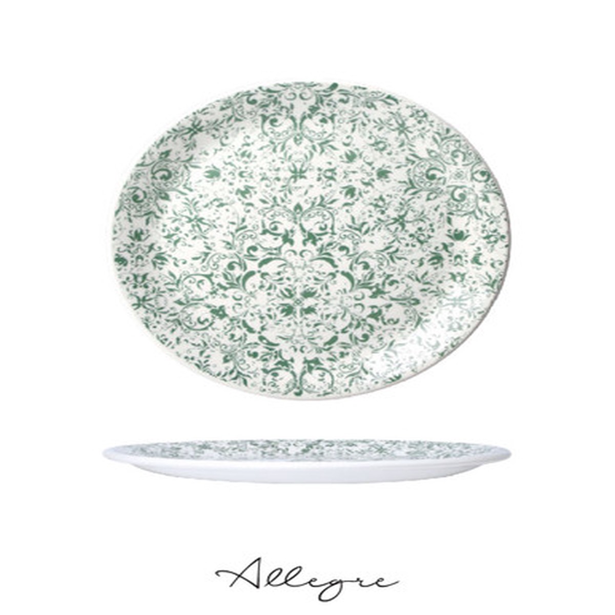 10 in. Dinner Plate/ Serving Plate for 2 to 3 Persons - Ink Legacy Teal