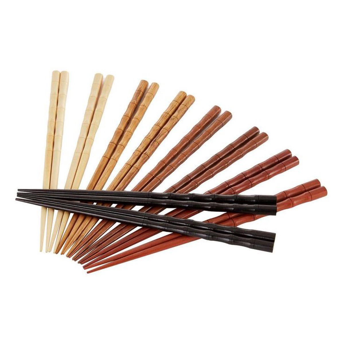 10 Pairs Bamboo Wooden Chopsticks