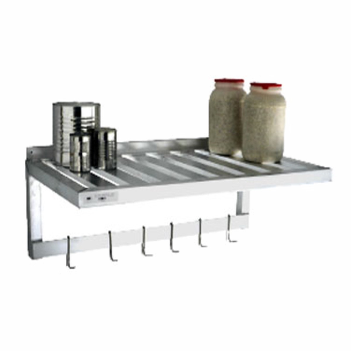 1122PR | 48' | Overshelf, Wall-Mounted with Pot Rack