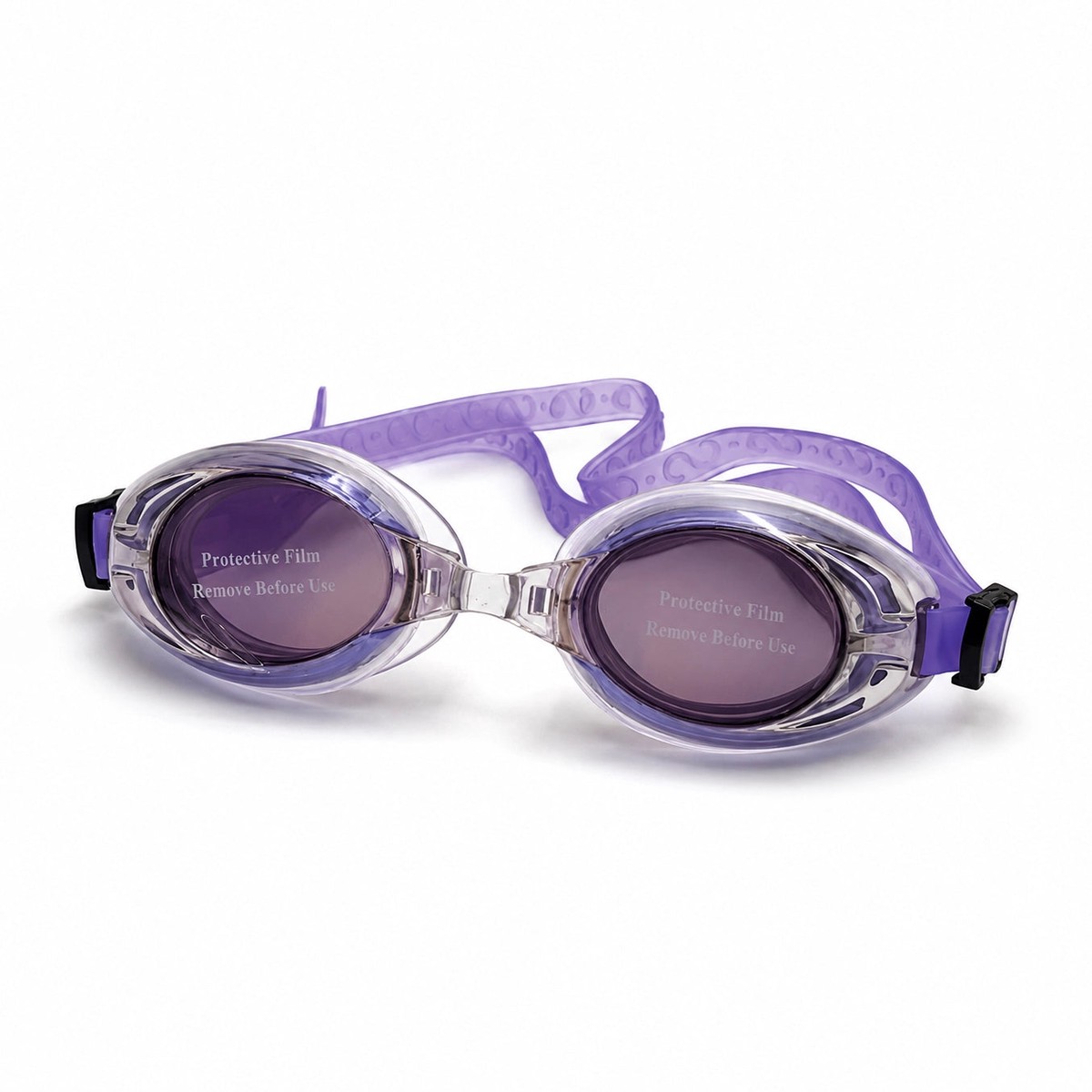 15760T-4 Swimming Goggles Anti-Fog UV Protection Swim Goggles Purple & Clear