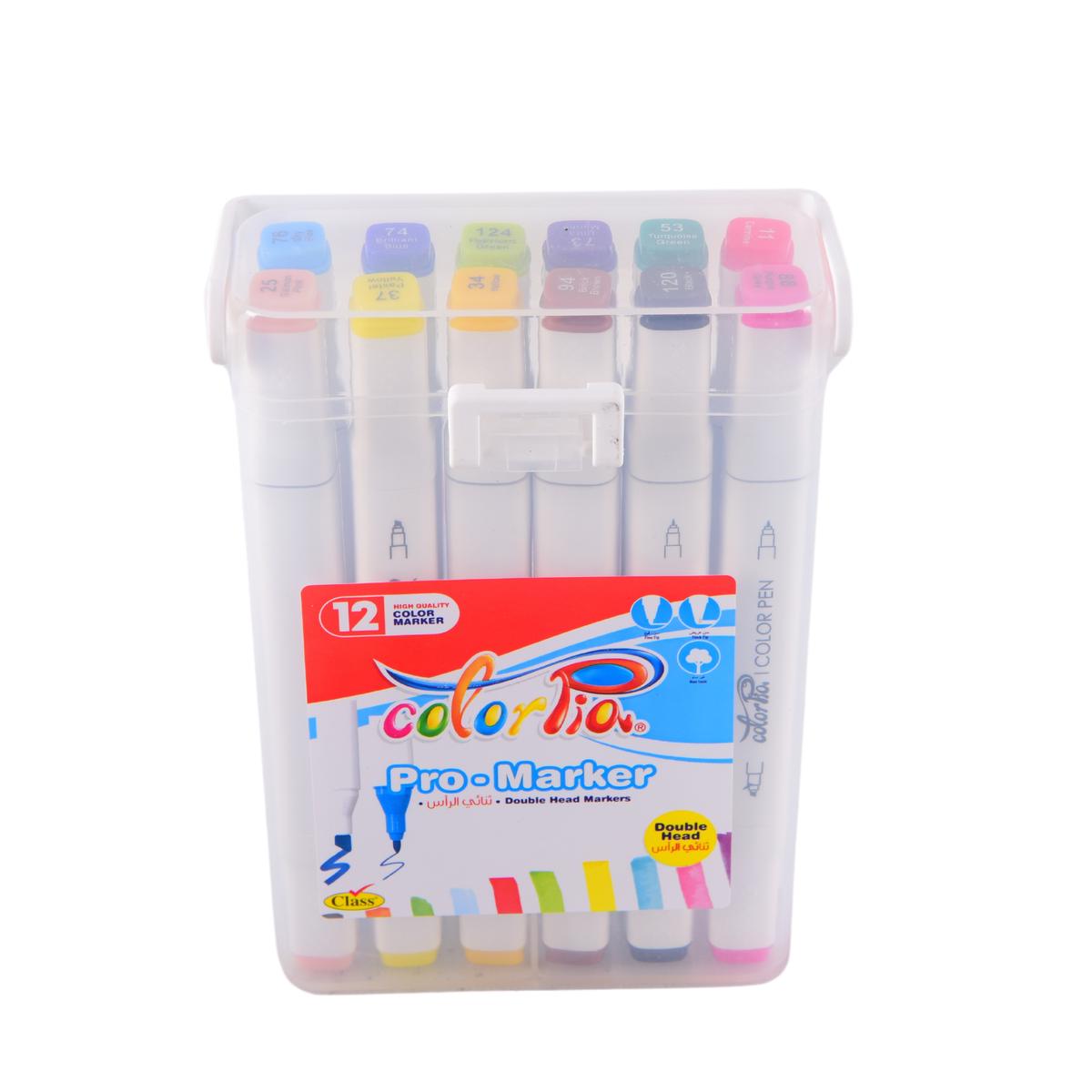 12Pcs Double Head Pro Marker