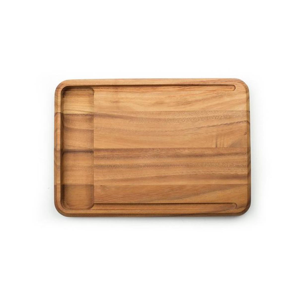 105 in x 15 in x 125 in Rectangle Acacia Wood Edge Grain Cutting Board