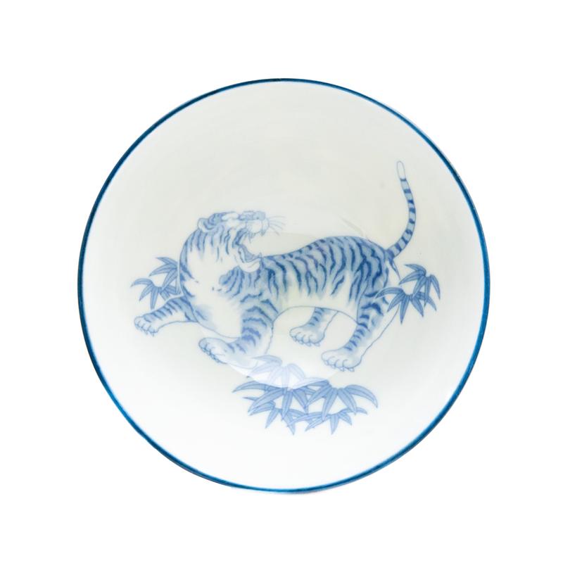 12.2cm Tiger Porcelain Rice Bowl  L