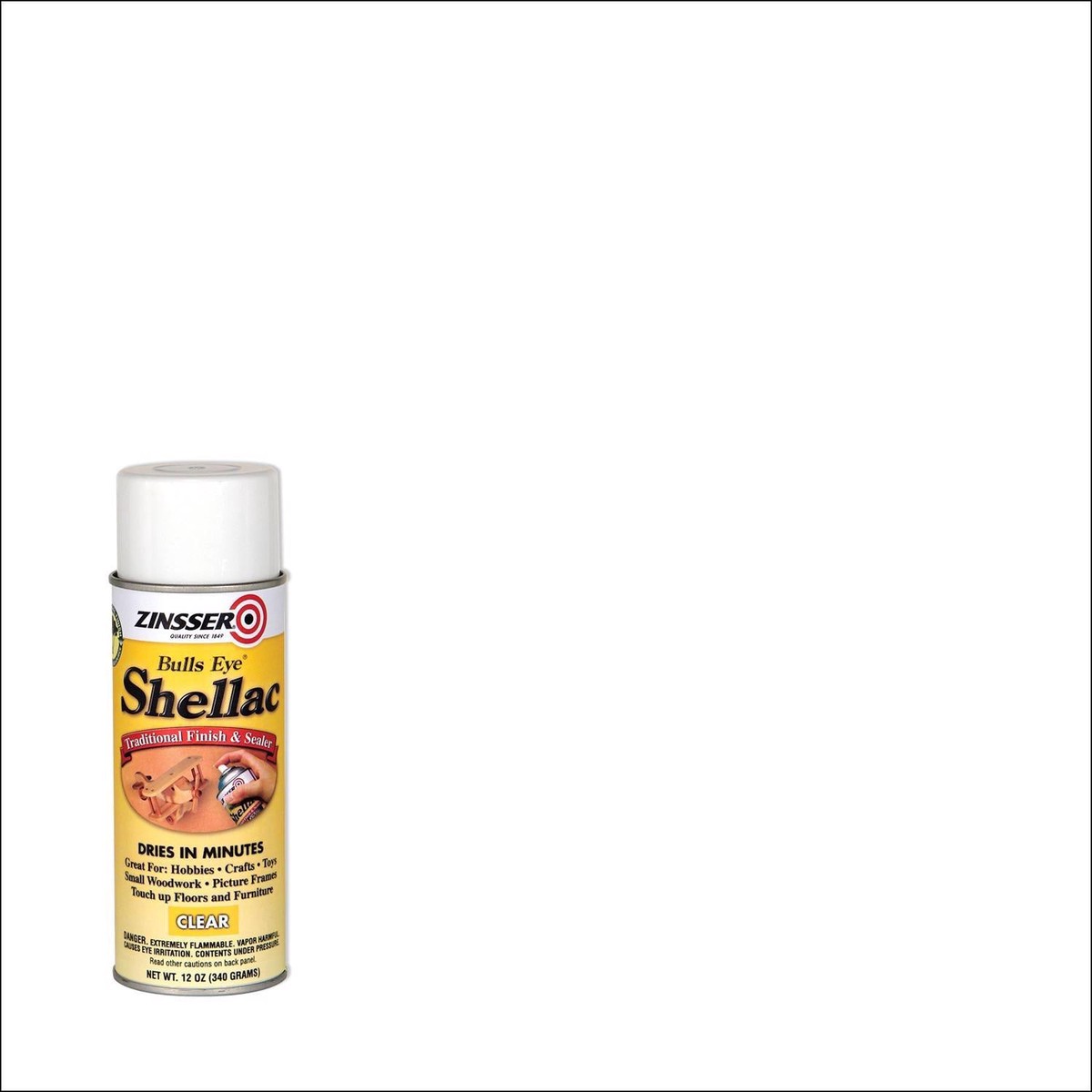 Zinsser Bulls Eye Semi Gloss Shellac Clear 12 oz
