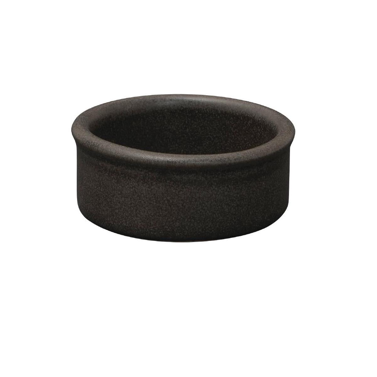 Zuma Condiment Bowl Charcoal 60mm (6 Pack) (Pack of 6) PAS-GP800