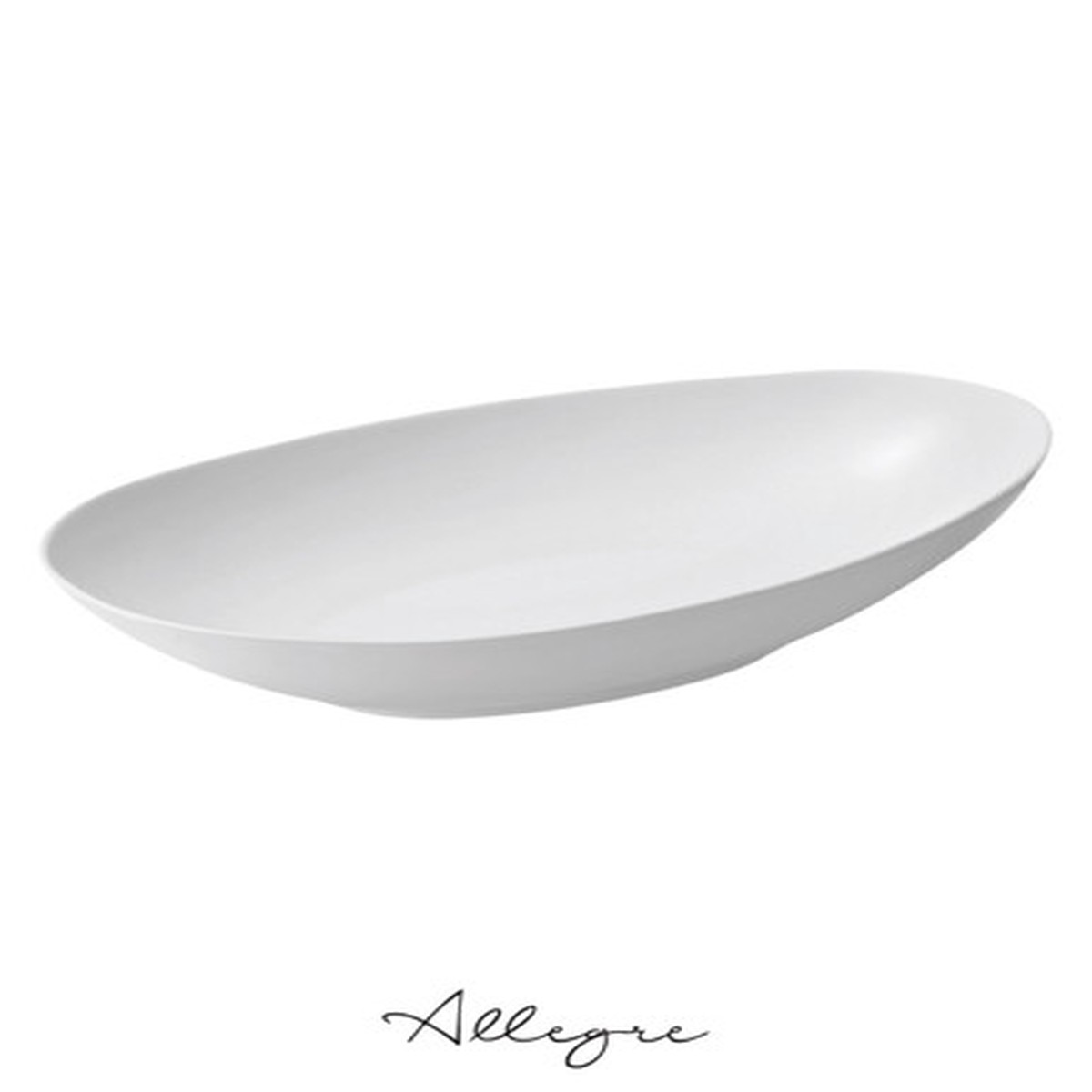 14.1 in. Oval Shallow Serving Bowl for 6 to 8 Persons 1.4 L (48.9 oz) - Buffet