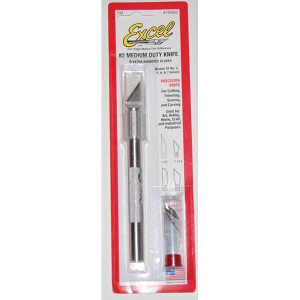 Excel - #2 Medium Duty Knife with 5 Assorted Blades