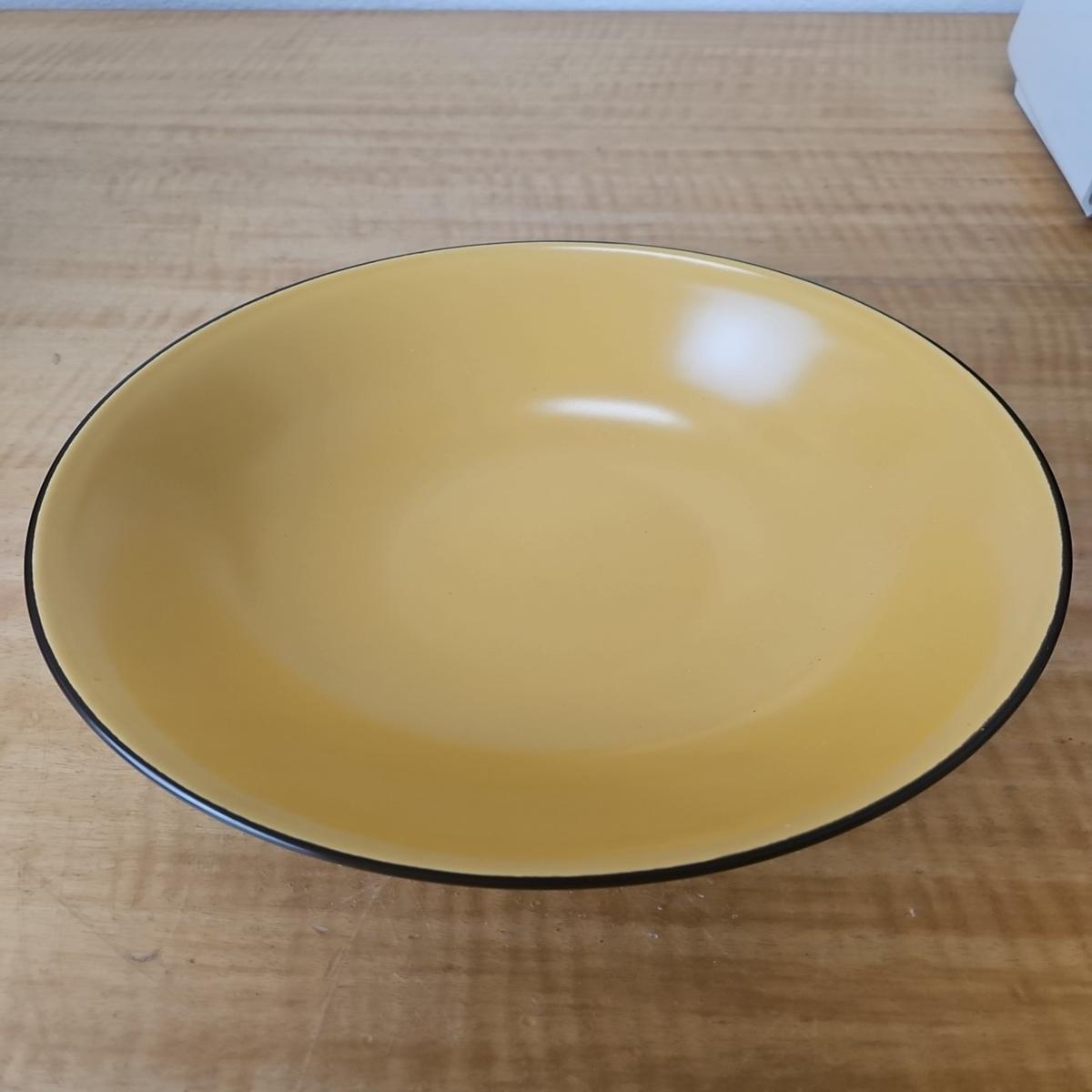 Vintage MIKASA Terra Stone Curry Yellow 9-1/24" Serving BOWL #7126 Japan