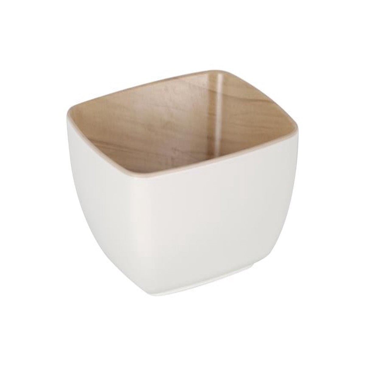 Zicco Melamine Echo White/Birch Serving Bowl