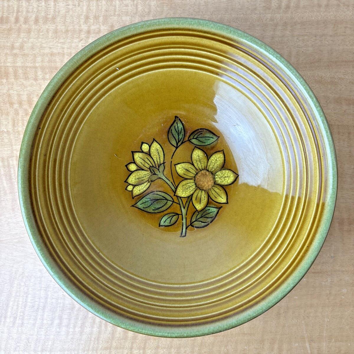 Vintage Metlox Poppytrail Dahlia Large Serving Bowl