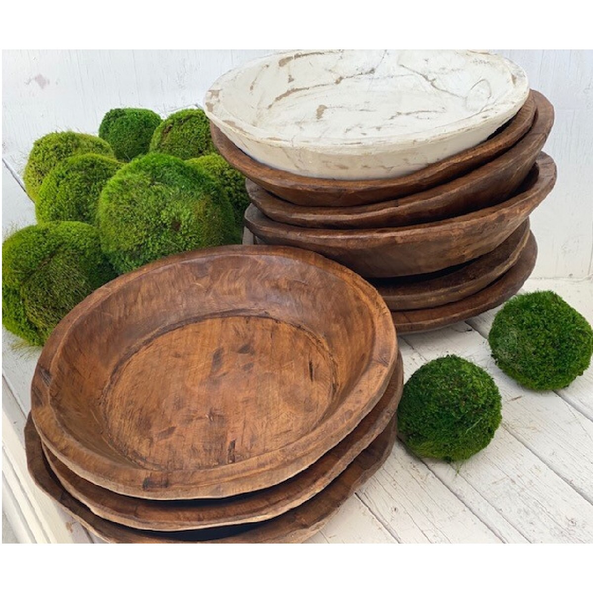 15" Natural Large Round Bowl