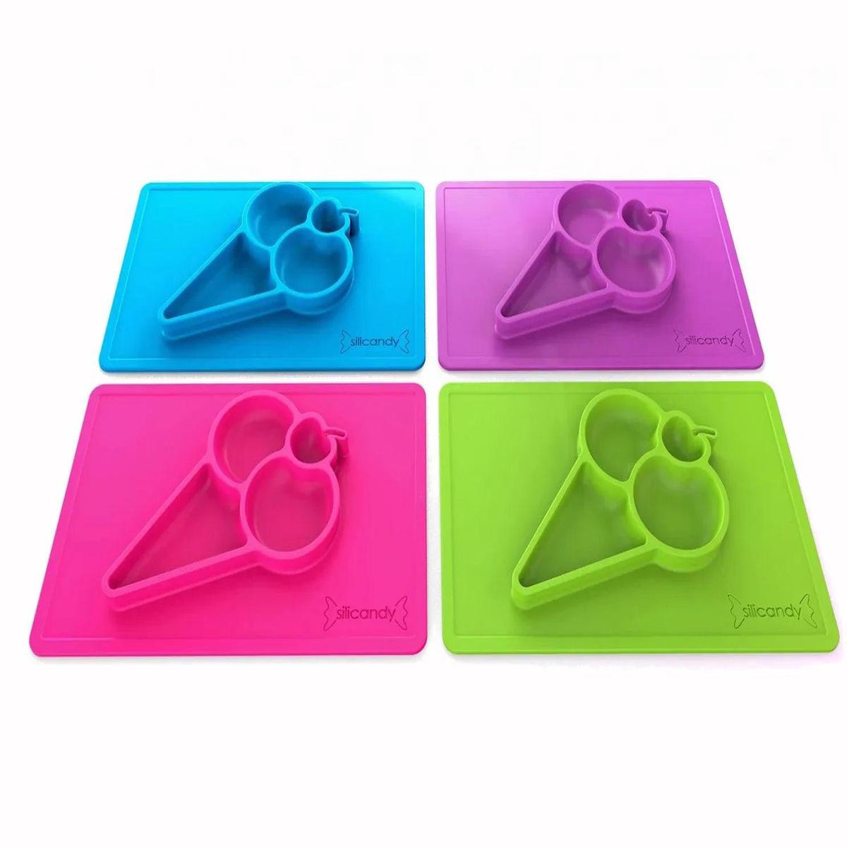 Silicandy One Piece Silicone Placemat 038 Plate (4 designs)