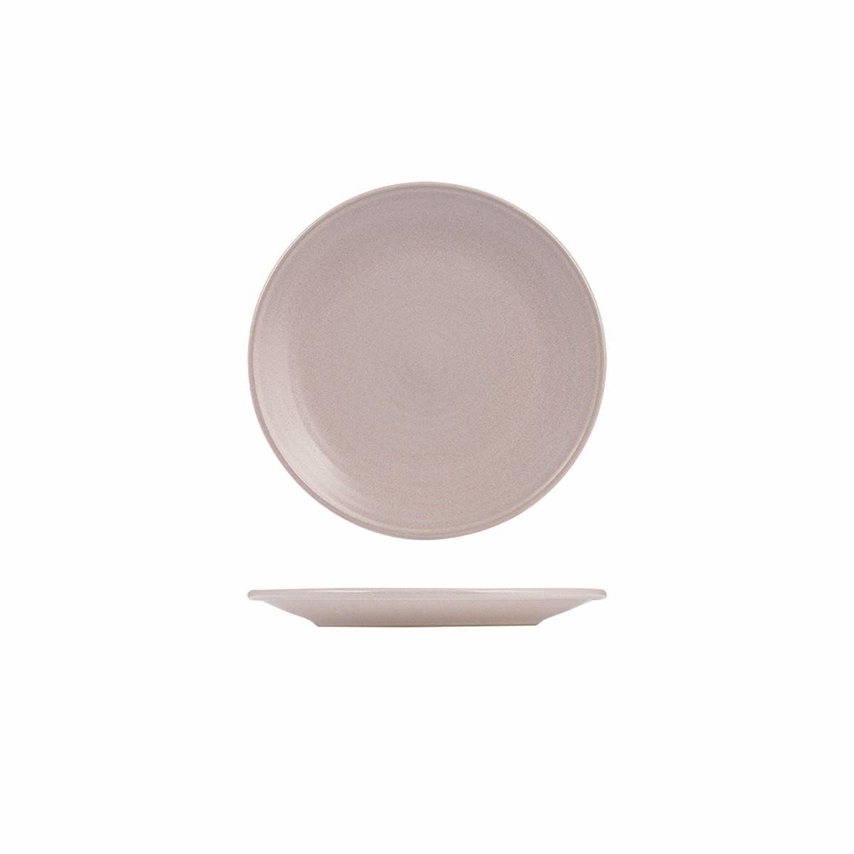 Zuma Pearl Blush - Coupe Plate Ribbed 210mm: Pack of 6