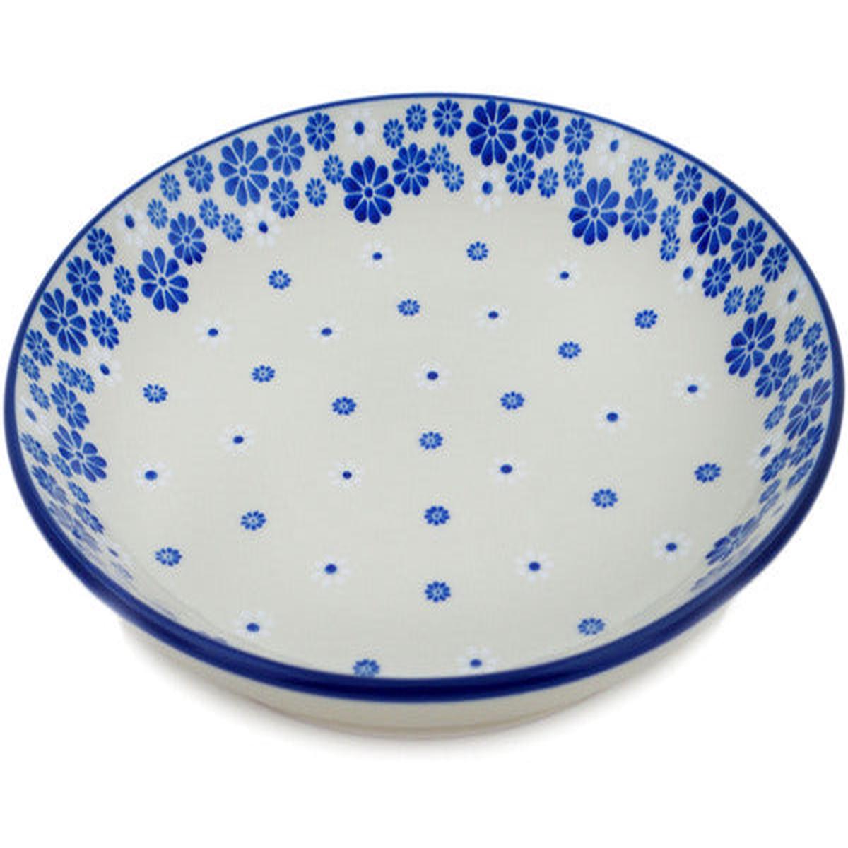 Polish Pottery 10-inch Dinner Plate Cobalt Lace